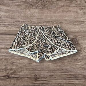 Altar’d State Floral Shorts High Waist Fringe Size Large